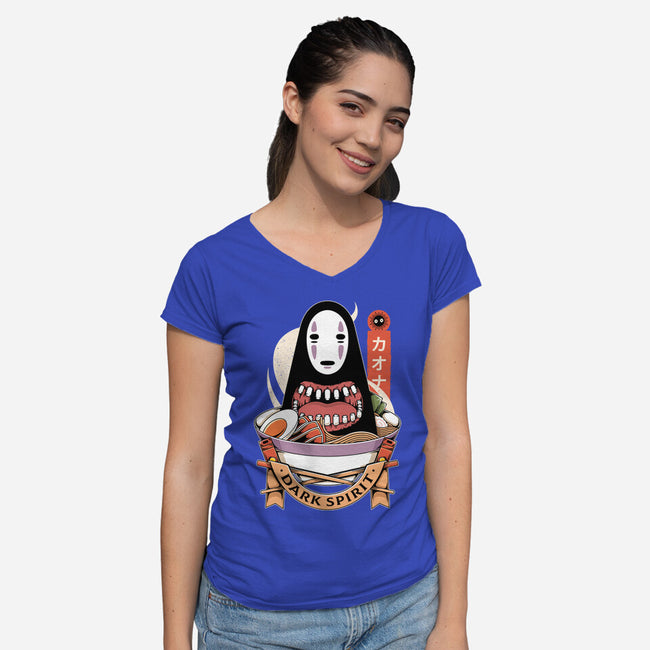 Dark Spirit Ramen-womens v-neck tee-Alundrart