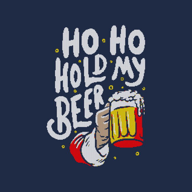 Ho Ho Hold My Beer-unisex kitchen apron-eduely