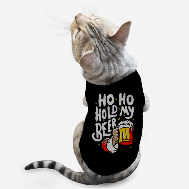 Ho Ho Hold My Beer-cat basic pet tank-eduely