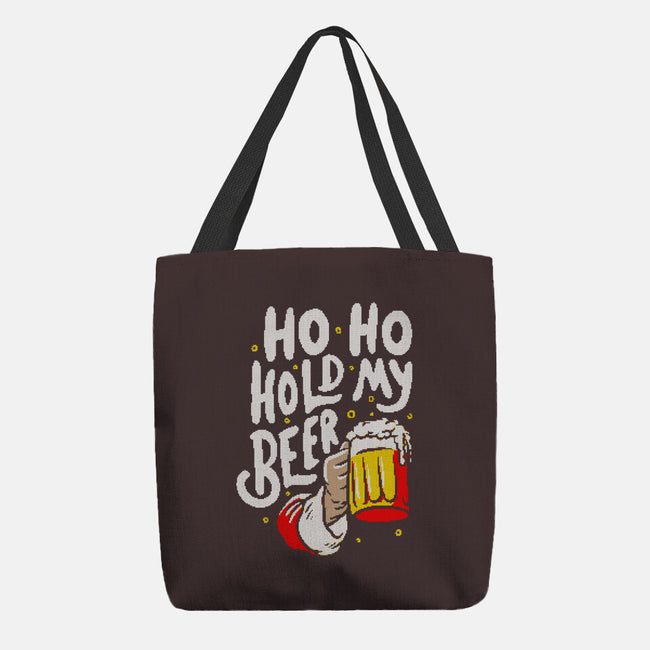 Ho Ho Hold My Beer-none basic tote-eduely