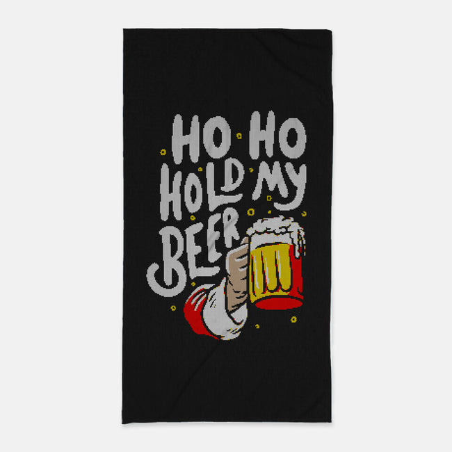 Ho Ho Hold My Beer-none beach towel-eduely