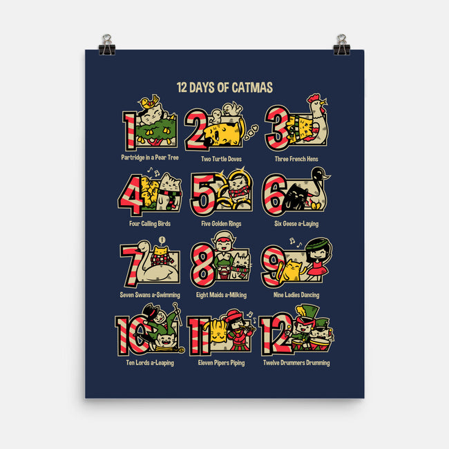 12 Days Of Catmas-none matte poster-krisren28