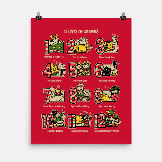 12 Days Of Catmas-none matte poster-krisren28