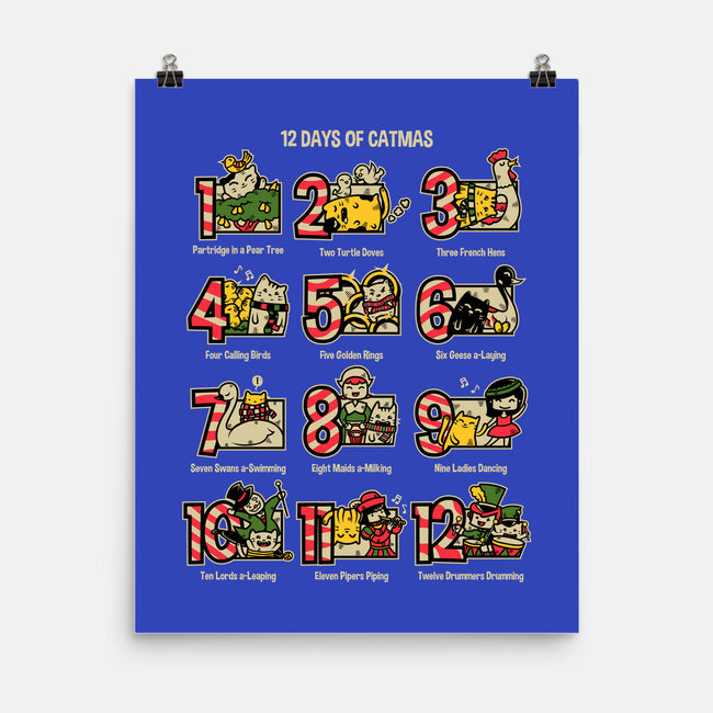 12 Days Of Catmas-none matte poster-krisren28