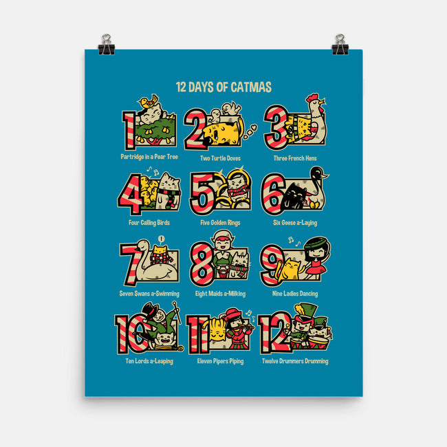 12 Days Of Catmas-none matte poster-krisren28