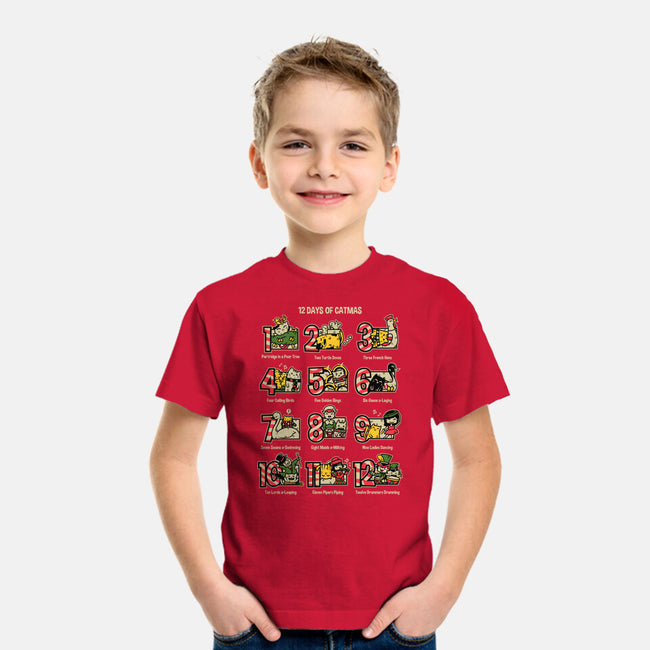 12 Days Of Catmas-youth basic tee-krisren28