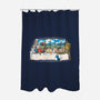 Anime Dinner-none polyester shower curtain-trheewood