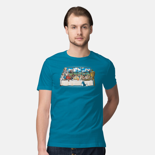 Anime Dinner-mens premium tee-trheewood