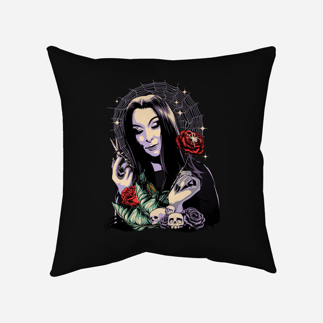 Sweet Morticia-none removable cover throw pillow-heydale