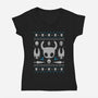 The Child Of The Abyss Christmas-womens v-neck tee-Alundrart