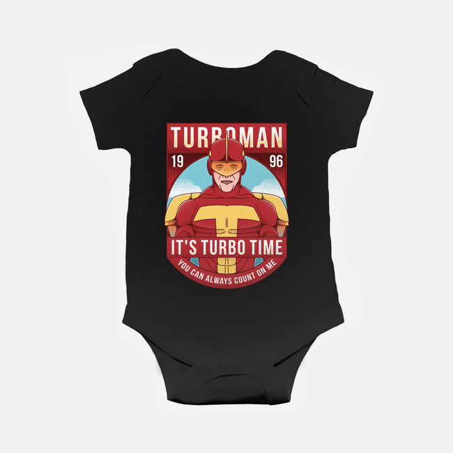 It's Turbo Time-baby basic onesie-Alundrart