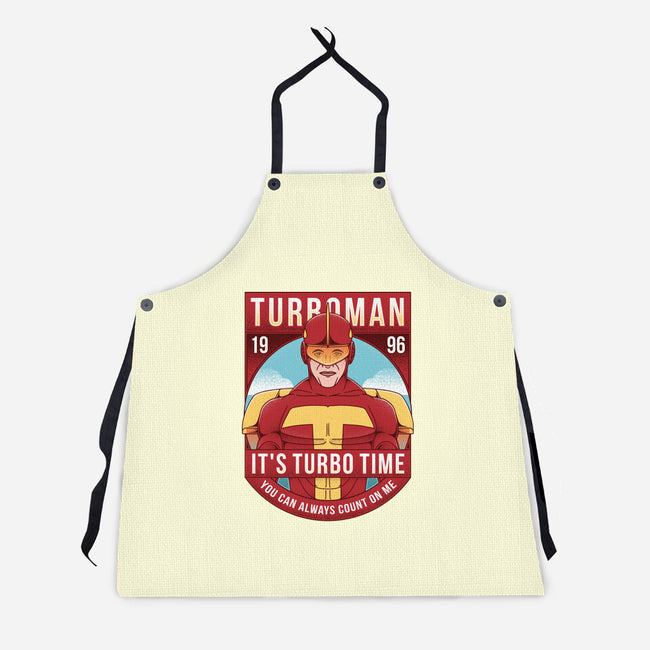 It's Turbo Time-unisex kitchen apron-Alundrart