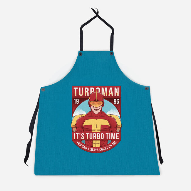 It's Turbo Time-unisex kitchen apron-Alundrart