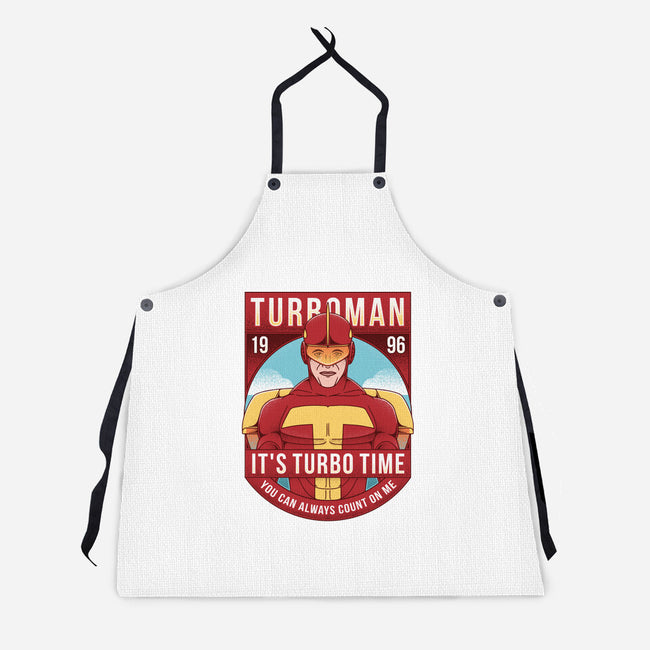 It's Turbo Time-unisex kitchen apron-Alundrart