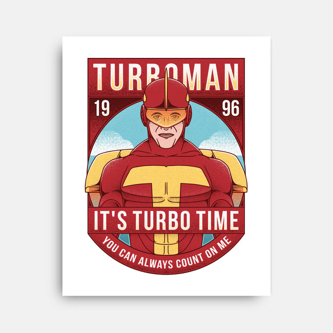 It's Turbo Time-none stretched canvas-Alundrart