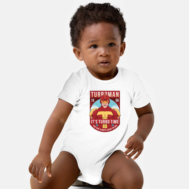 It's Turbo Time-baby basic onesie-Alundrart