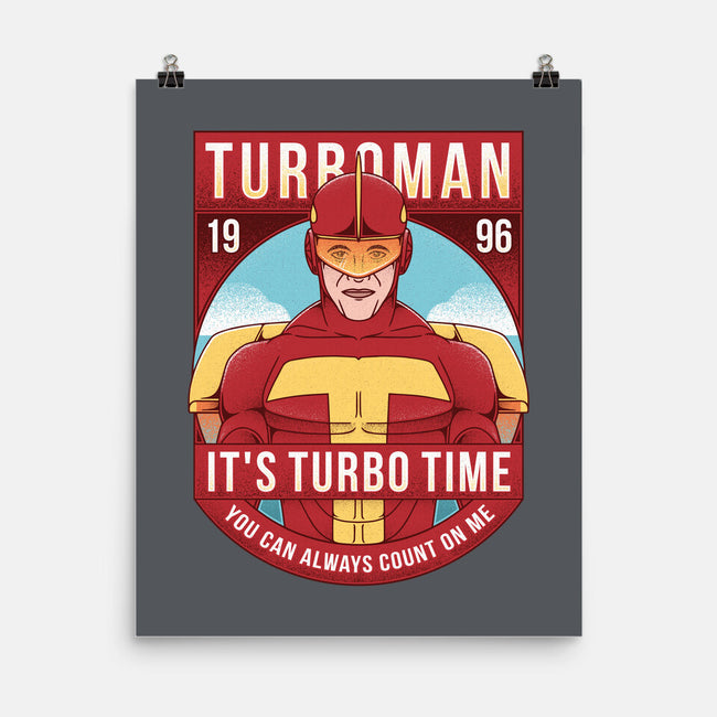 It's Turbo Time-none matte poster-Alundrart