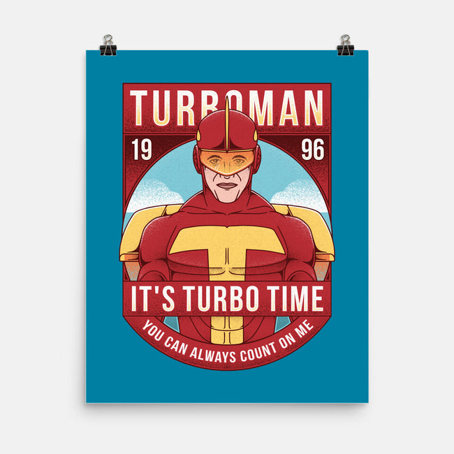 It's Turbo Time-none matte poster-Alundrart