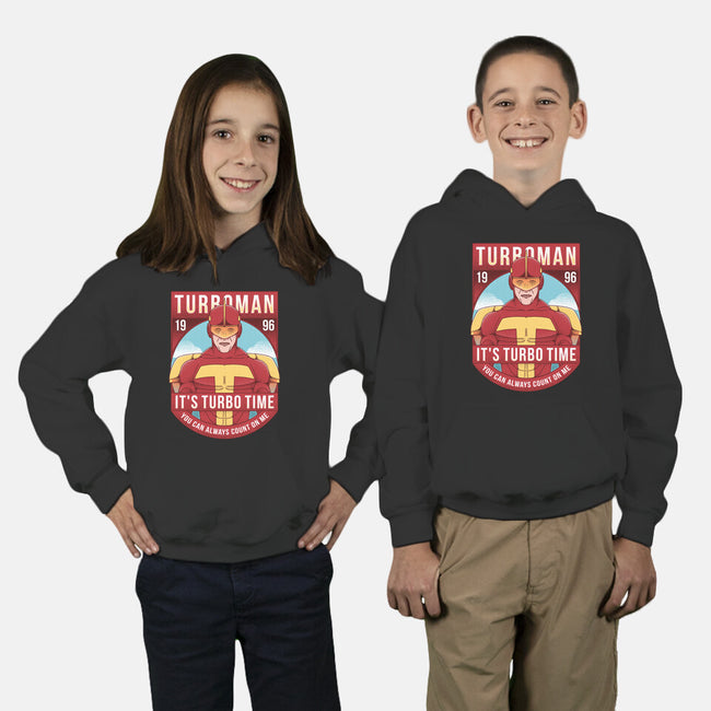 It's Turbo Time-youth pullover sweatshirt-Alundrart