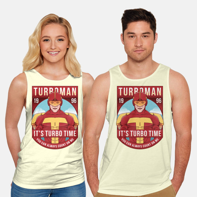 It's Turbo Time-unisex basic tank-Alundrart