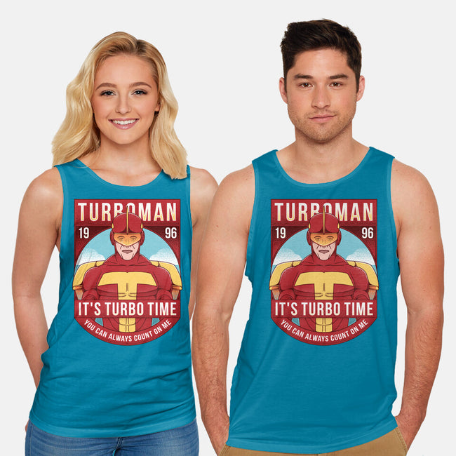 It's Turbo Time-unisex basic tank-Alundrart