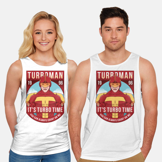 It's Turbo Time-unisex basic tank-Alundrart