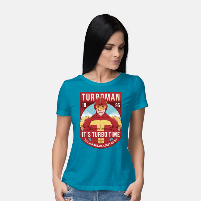 It's Turbo Time-womens basic tee-Alundrart