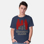Visit Croquet Island-mens basic tee-Melonseta