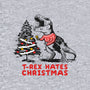 T-Rex Hates Christmas-womens fitted tee-NemiMakeit