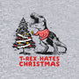 T-Rex Hates Christmas-unisex zip-up sweatshirt-NemiMakeit