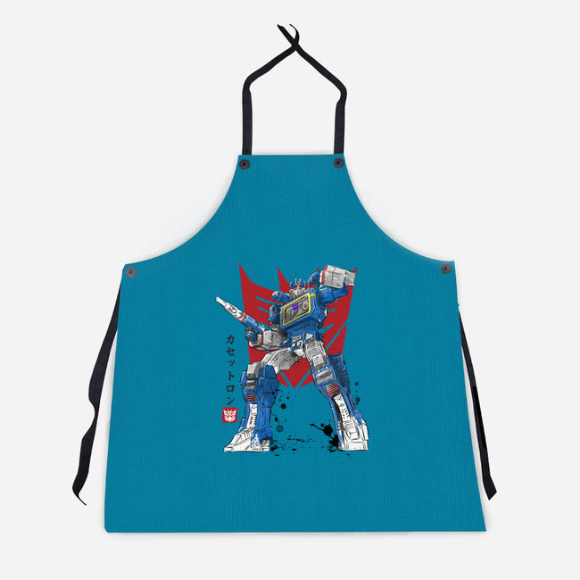 Sound Sumi-E-unisex kitchen apron-DrMonekers