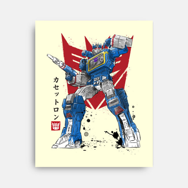 Sound Sumi-E-none stretched canvas-DrMonekers