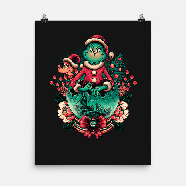 Too Grumpy For Christmas-none matte poster-glitchygorilla