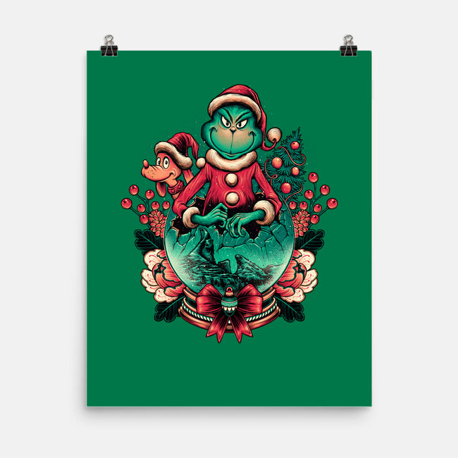 Too Grumpy For Christmas-none matte poster-glitchygorilla