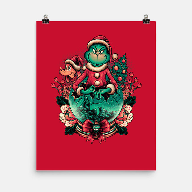 Too Grumpy For Christmas-none matte poster-glitchygorilla