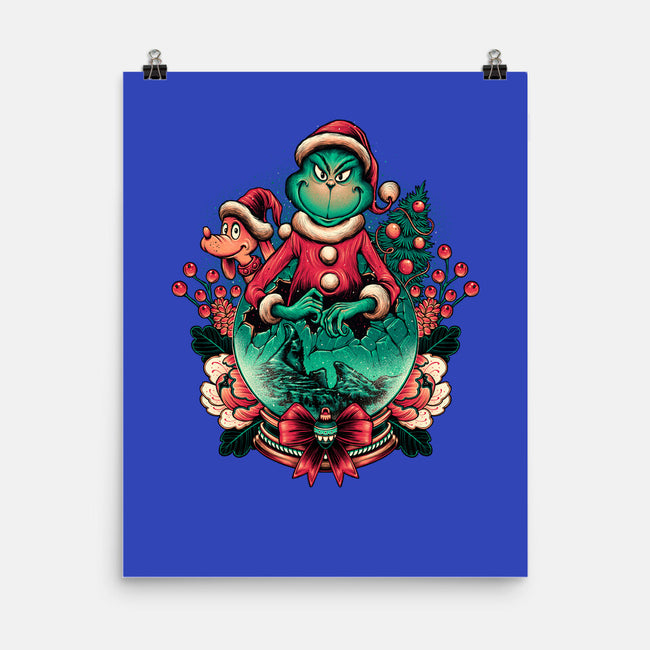 Too Grumpy For Christmas-none matte poster-glitchygorilla