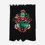 Too Grumpy For Christmas-none polyester shower curtain-glitchygorilla