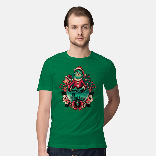 Too Grumpy For Christmas-mens premium tee-glitchygorilla