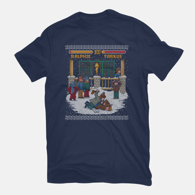 The Christmas Fight-youth basic tee-kg07