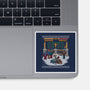 The Christmas Fight-none glossy sticker-kg07