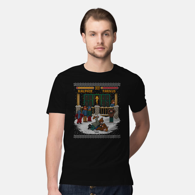 The Christmas Fight-mens premium tee-kg07