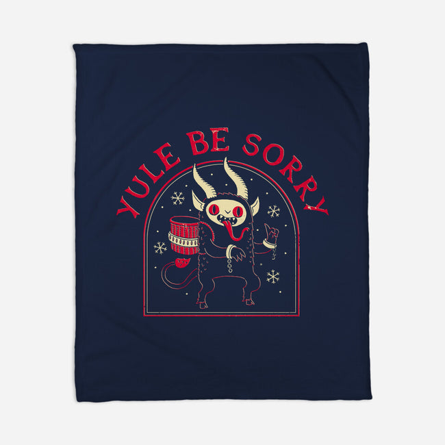 Yule Be Sorry-none fleece blanket-DinoMike