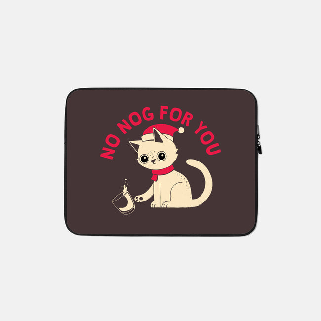 No Nog For You-none zippered laptop sleeve-DinoMike