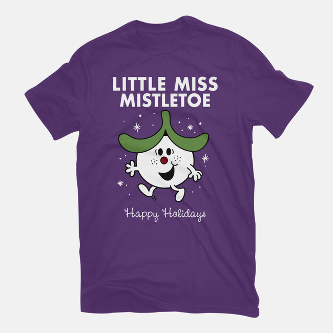 Little Miss Mistletoe-mens basic tee-Nemons