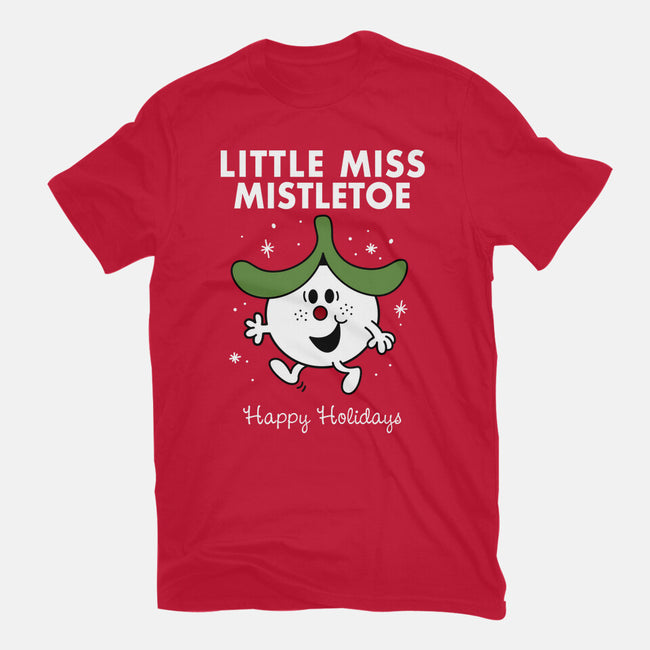 Little Miss Mistletoe-mens heavyweight tee-Nemons