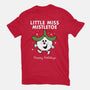 Little Miss Mistletoe-mens heavyweight tee-Nemons
