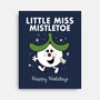 Little Miss Mistletoe-none stretched canvas-Nemons