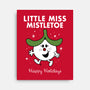 Little Miss Mistletoe-none stretched canvas-Nemons