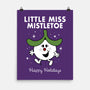 Little Miss Mistletoe-none matte poster-Nemons