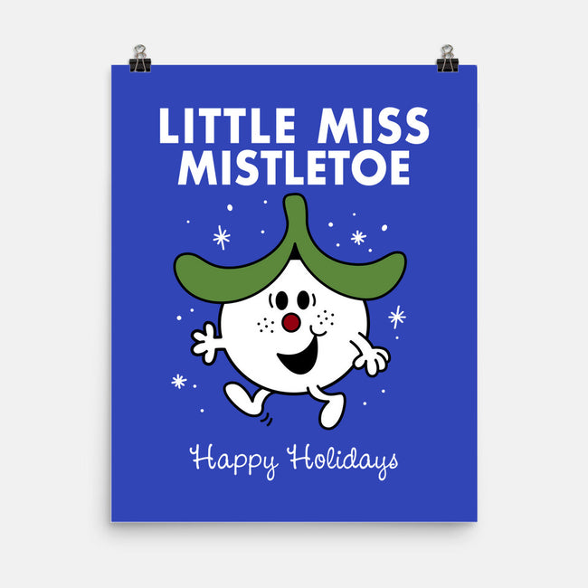 Little Miss Mistletoe-none matte poster-Nemons